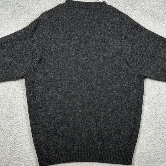 Pendleton Woolen Mills Mens XL Sweater Crewneck Dark Gray Shetland Wool Pullover